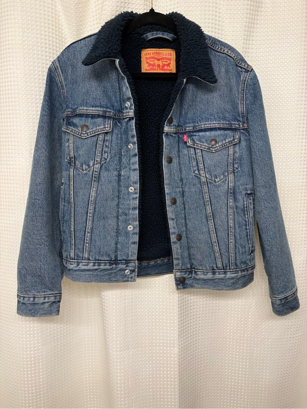 Levi’s Original Sherpa Trucker Denim Jacket Blue XS